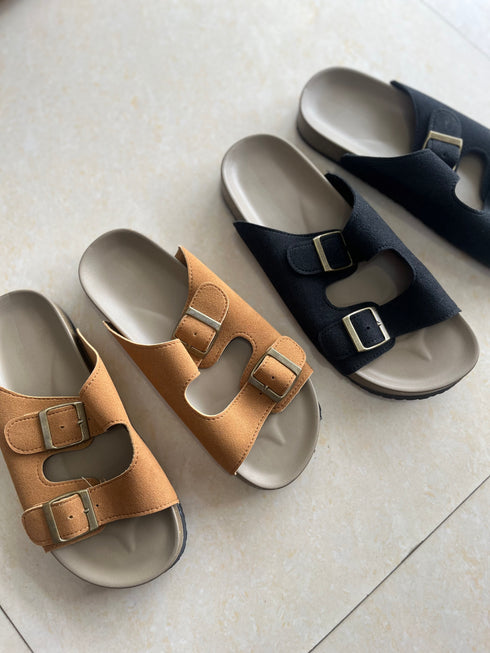 Women Summer Double Strap Sliders